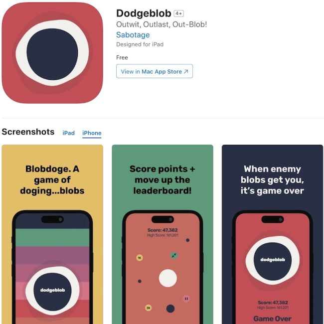 Dodgeblob Game