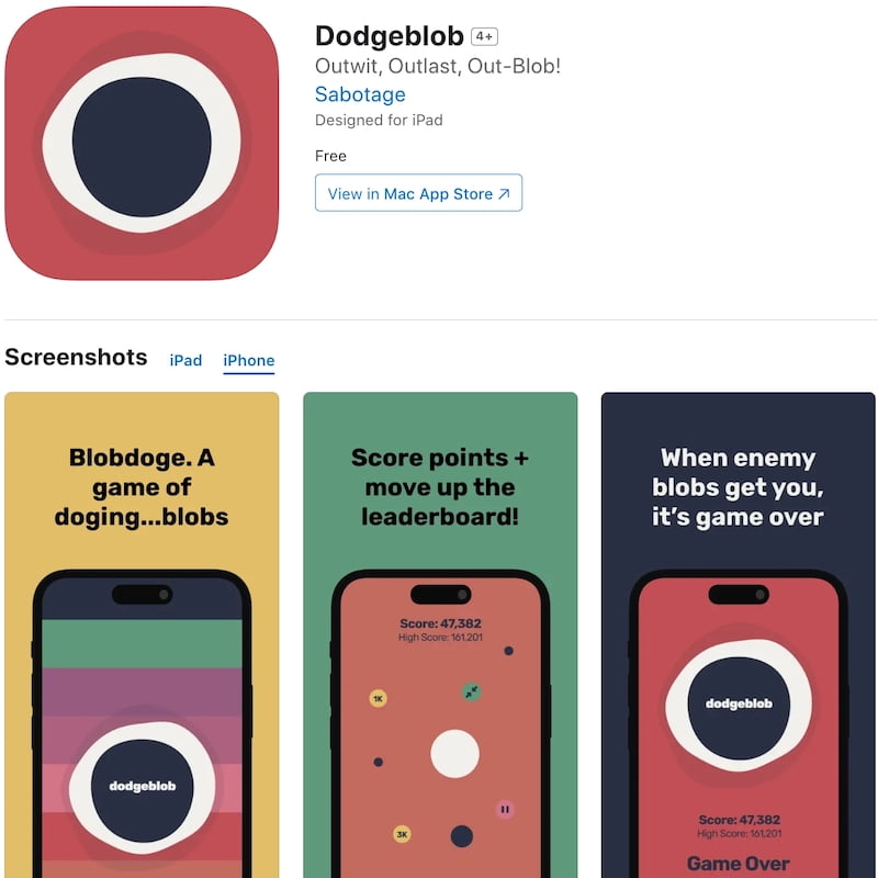 Dodgeblob Game